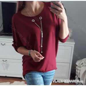 T-Shirt 3/4 Ärmel (uni sl) ITALIENISCHE Mode IM718968
