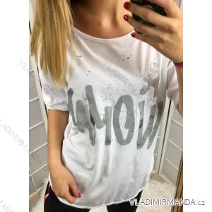 T-Shirt Langarm Damen (uni sl) ITALIENISCHE Mode IM818133
