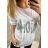 T-Shirt Langarm Damen (uni sl) ITALIENISCHE Mode IM818133
