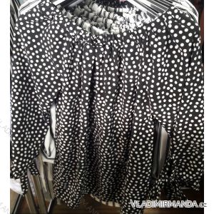 Tunika T-Shirt Langarm Damen puntik (uni sl) ITALIENISCHE Mode IM918413
