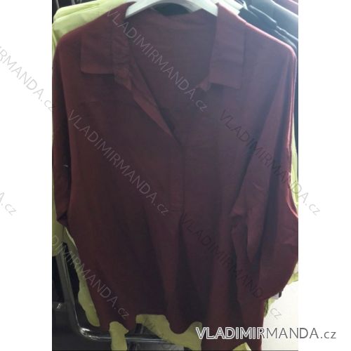 Tunika-Shirt 3/4 Ärmel Damen (uni sl) ITALIENISCHE Mode IM918415
