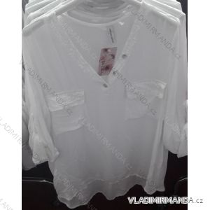T-Shirt Tunika Langarm Damen (uni sl) ITALIENISCHE Mode IM2186224
