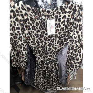 Sommer-Leoparden-Frauenkleid (uni sl) ITALIENISCHE Mode IM91865
