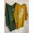 Langarmkleid Damen Baumwolle dick (uni sl) SWEETISSIMA ITALIAN Fashion IM518281