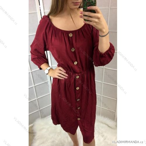 Kleider für Sommerfrauen (uni sl) ITALIENISCHE Mode IM918254
