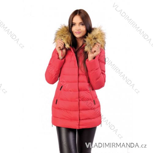 Wintermantel mit Pelzspitze gesteppt (sml-xl) MFASHION MF18M-01A