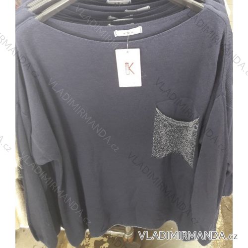 Tunika-Shirt 3/4 Langarm Damen (uni sl) ITALIENISCHE Mode IM718517
