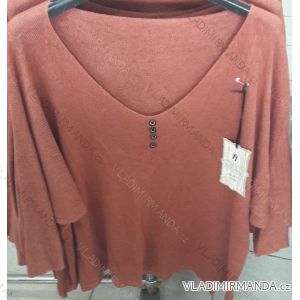 Tunika-Shirt 3/4 Langarm Damen (uni sl) ITALIENISCHE Mode IM718532
