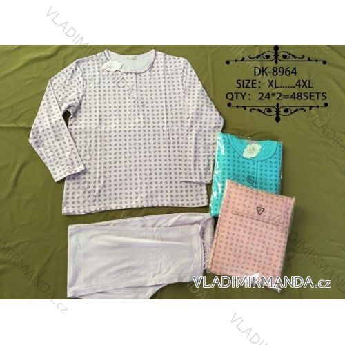 Pyjamas Lange Damen Übergröße (XL-4xL) N-FEEL DK-8964