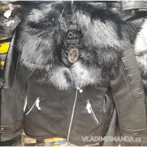 Jacke warmes Leder aus poliertem Leder (S-XL) MISS SISSY MA118MD2207 / 2