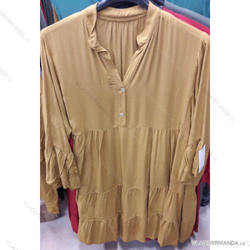 Shirt 3/4 lange Ärmel (uni s-xl) ITALIENISCHE Mode IM518301
