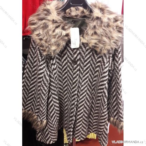 Wintermantel mit Damenfell (uni sl) ITALIENISCHE MODA IM2187139
