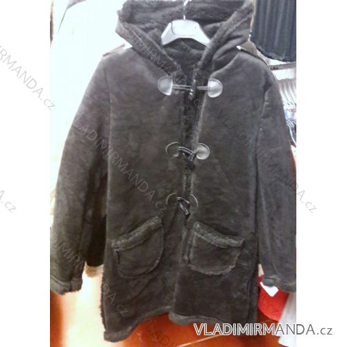 Wintermantel Kunstleder Damen Damen (uni sl) ITALIENISCHE MODA IM218012
