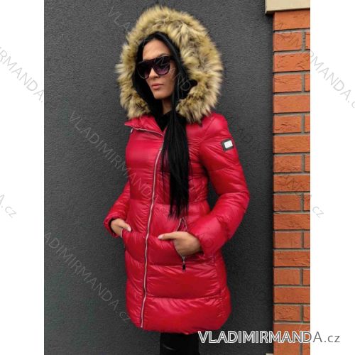 Wintermantel mit Pelzspitze gesteppt MFASHION MF18119A
