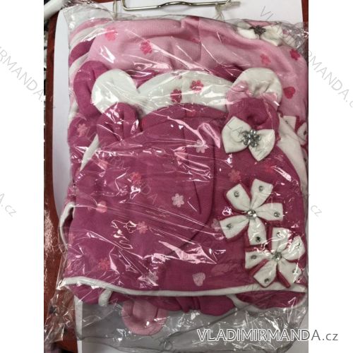 Herbstmütze mit Schnürsenkel Baby Mädchen (1-3 Jahre) POLSKÁ VÝROBA POL118216