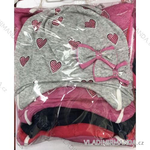 Herbstmütze mit Schnürsenkel Baby Mädchen (1-3 Jahre) POLSKÁ VÝROBA POL118219