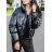 Winterjacke Bomberjacke aus Metall KZELL ITALIAN MODA 0001K
