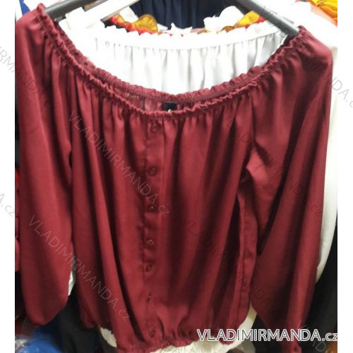 Tunika T-Shirt Langarm Damen (uni sl) ITALIENISCHE Mode IM918260
