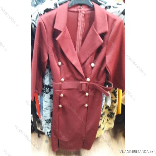 Kleid elegante Frauen (uni sl) ITALIENISCHE Mode IM918264
