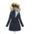 Damen Mantel warmen Mantel mit Fell beidseitig mhm Mode (s-2xl) LEU18B1069W211
