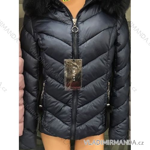 Mantel Jacke Damen warm mit Fell S-West-Mode (S-2xl) LEU180007
