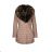 Warme Kunstlederjacke für Damen mit Fell (s-2xl) POLEN LEU18-10H5520
