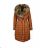 Damenjacke warm pelzig mit Fell (s-2xl) POLEN LEU18-10H5528
