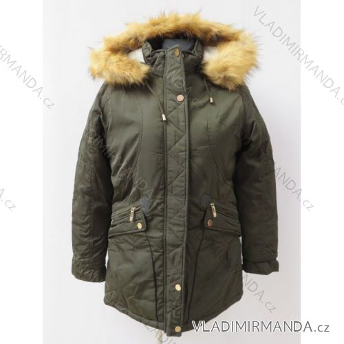 Damenjacke warm mit gestepptem, übergroßem Fell (L-4xl) LIBLAND LEU18-10H70557
