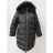 Jacke / Mantel Damen warm gesteppt mit Fell (s-2xl) LIBLAND LEU18-10H70525
