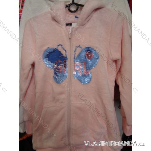 Sweatshirt-Jacke warmes Fell Baby und Teenager-Mädchen (134-164) GLASBEAR MA418893
