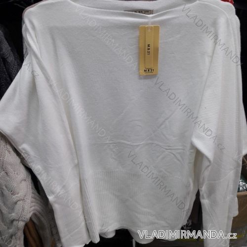 Pullover, Tunika gestrickte Fledermausärmel Damen (S-XL) ITALIENISCHE MODA IM918K1810
