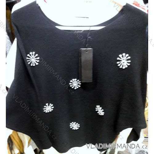 Pullover, Tunika gestrickte Fledermausärmel (S-XL) ITALIENISCHE MODA IM918587