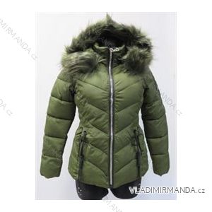 Winterjacke mit Damenfell (m-2xl) gesteppt POLSKá móda LEU1810H1867
