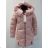 Winterjacke mit Damenfell (m-2xl) gesteppt POLSKá móda LEU1810H1820
