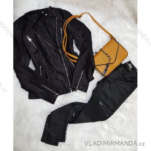 Trikotjacke aus Kunstleder (s-2xl) FEI FA FASHION BOLAN88008
