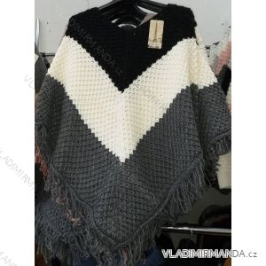 Poncho Langarm Damen (uni sl) ITALIENISCHE MODA IM1218076
