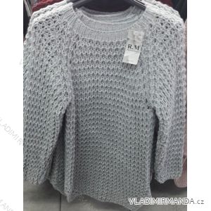 Pullover dünne lange Ärmel Damen (uni sl) ITALIENISCHE MODA IM718481
