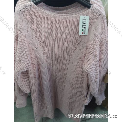 Pullover Damen Langarm (uni sl) ITALIENISCHE MODA IM718483
