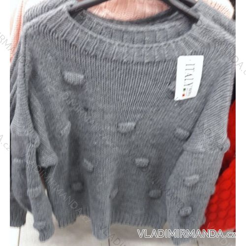 Pullover Damen Langarm (uni sl) ITALIENISCHE MODA IM718485
