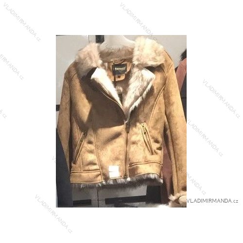 Kurzarmjacke mit poliertem Damenfell (s-2xl) METROFIVE MET18007
