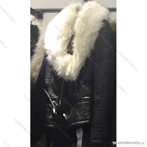 Kurze Jacke mit pelzpoliertem Kunstleder Damen (S-2xl) METROFIVE MET18011

