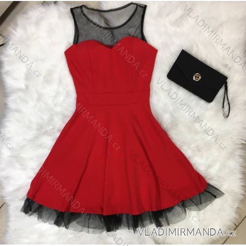 Kleid Womens kurz (uni s / m) ITALIENISCHE Mode IM9181027