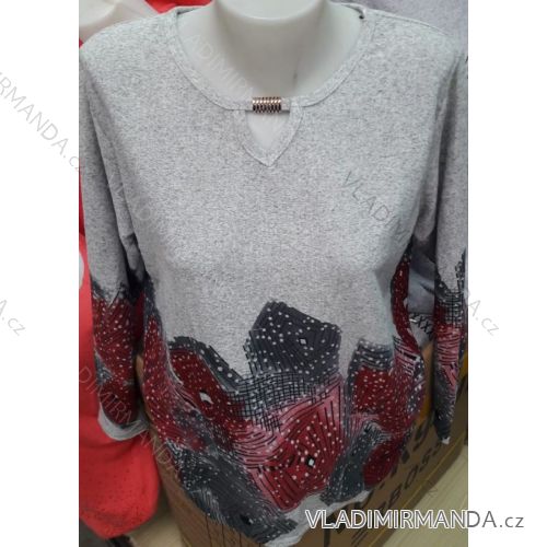 T-Shirt Tunika Langarm Damen (l-3xl) ERBOSSI PM118219
