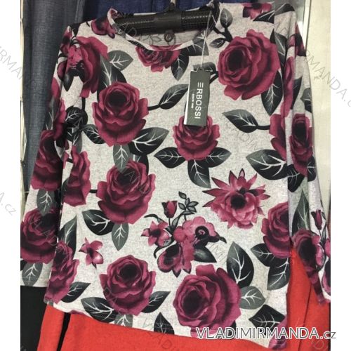 T-Shirt Tunika Langarm Damen (L-3xl) ERBOSSI IM101810
