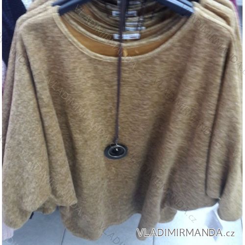Tunika 3/4 langarm mit Taufe Damenschnitt (uni sl) ITALIENISCHE Mode IM7184903
