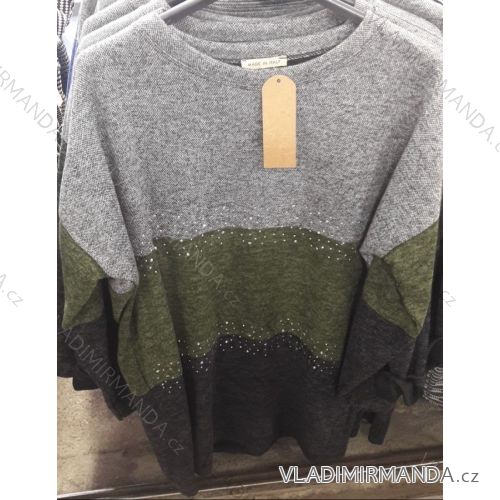 Tunika lange Ärmel Damen (uni sl) ITALIENISCHE Mode IM7184904
