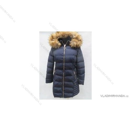 Winter-Satinmantel mit Damenfell (s-2xl) ITALIENISCHES LEDER LEU1811H18177