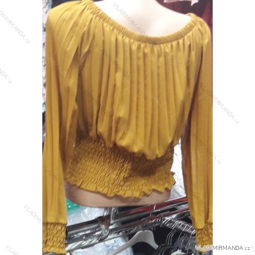 Tunikabluse 3/4 langarm (uni sl) ITALIENISCHE Mode IM9181047
