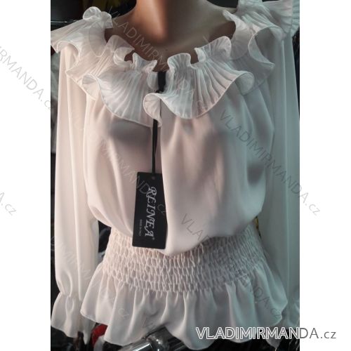 Tunika Langarm T-Shirt Damen (uni sl) ITALIENISCHE Mode IM91859
