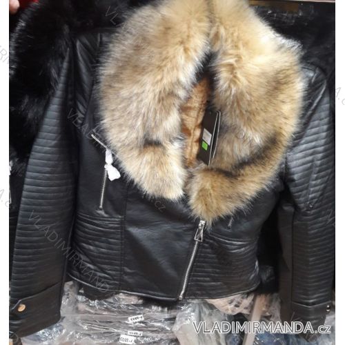 Kunstlederjacke mit Damenfell (s-2xl) METROFIVE MA118DX18-51C